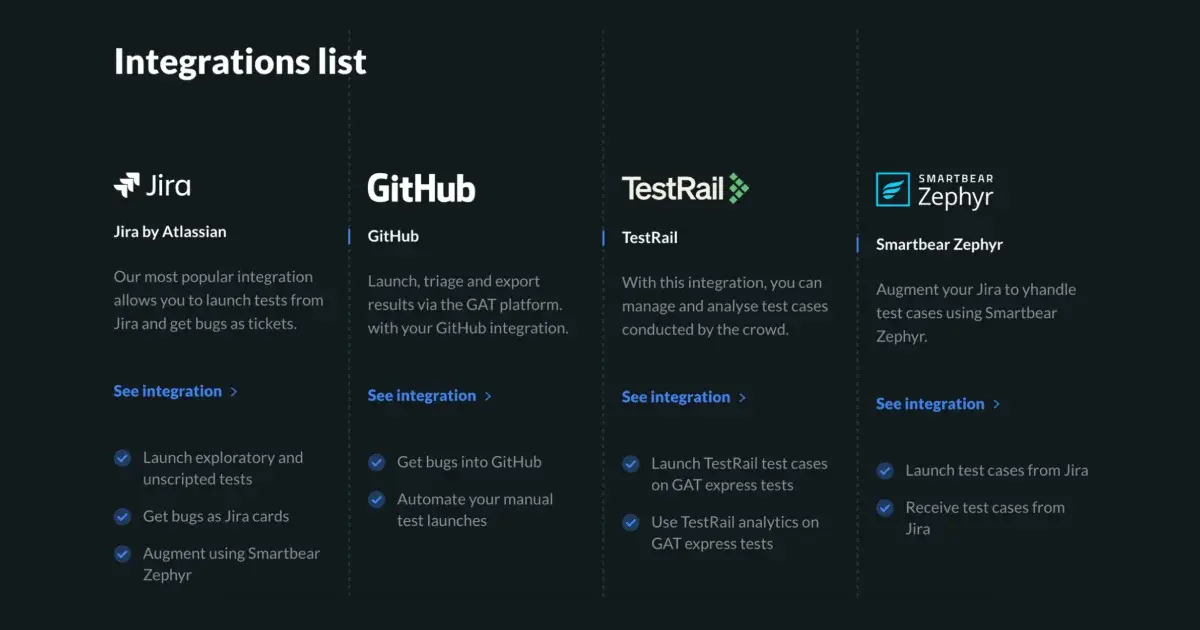 gat-integration-list